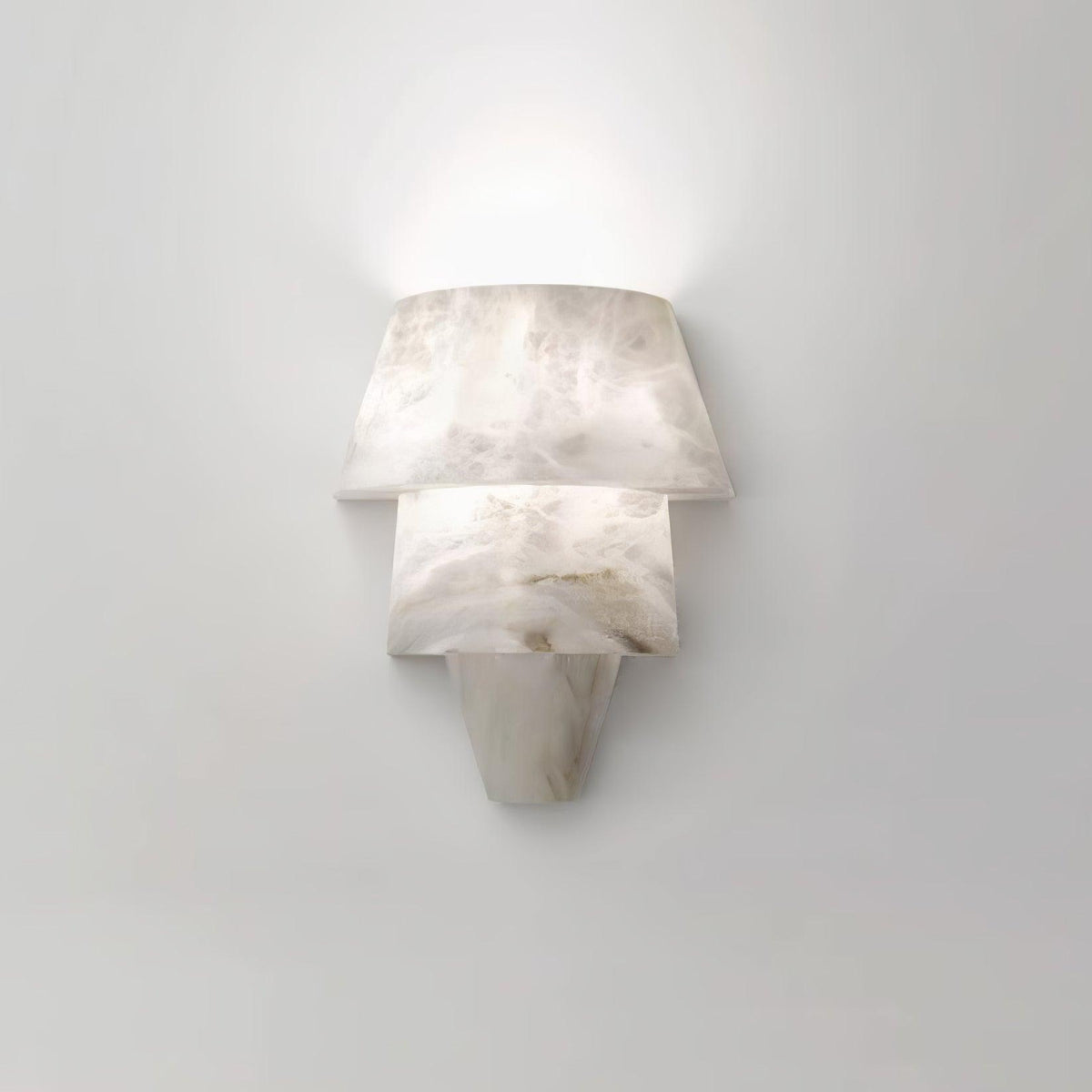 Geometric Marble Cone LED Wall Light