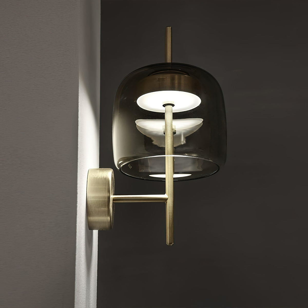 Hourglass Glass LED Wall Light