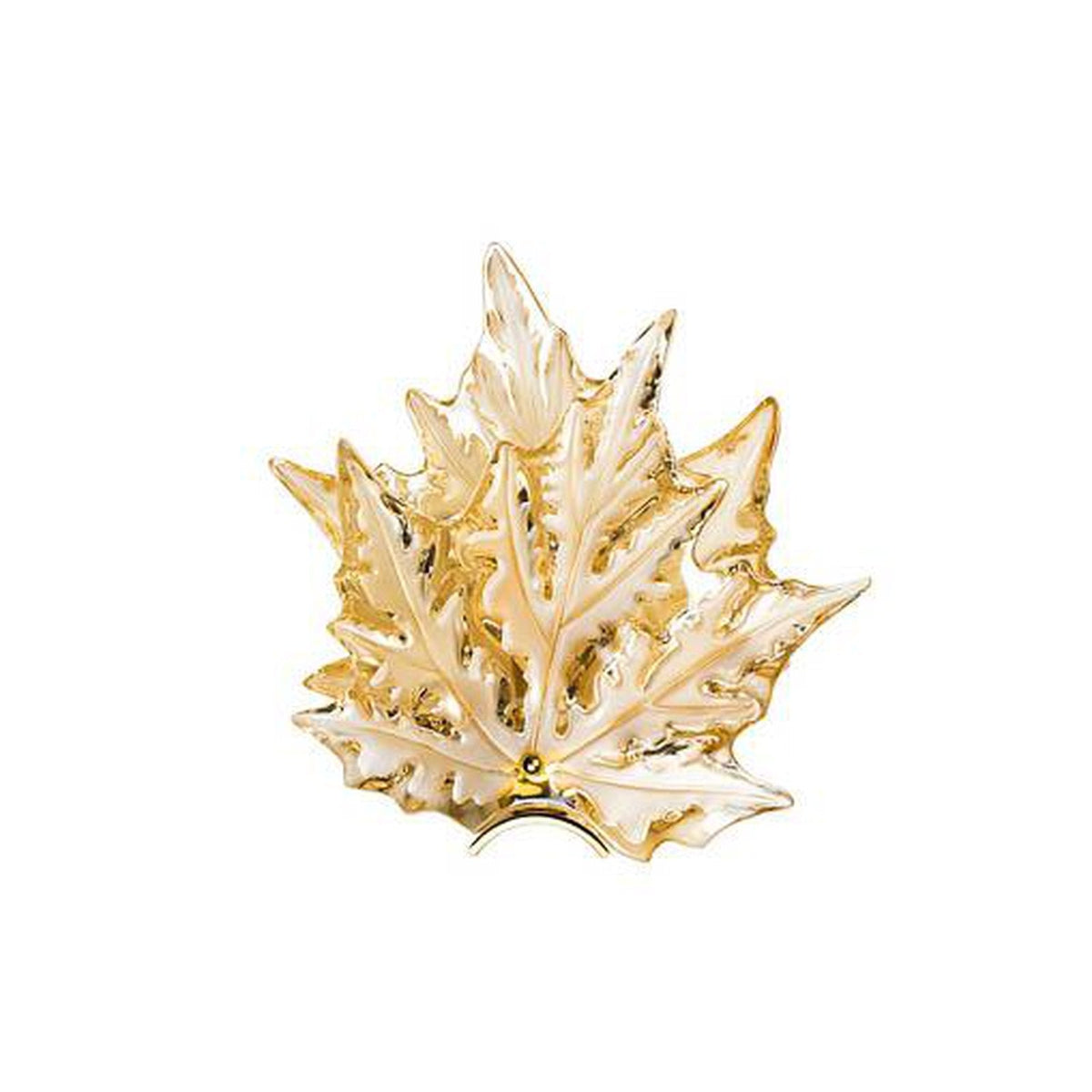 Veined Crystal Leaf Warm Wall Light