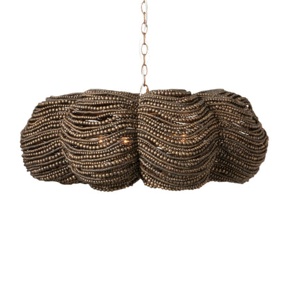 32-Inch Bronze or White Chandelier