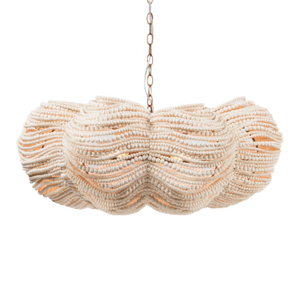 32-Inch Bronze or White Chandelier