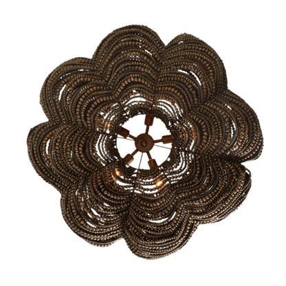32-Inch Bronze or White Chandelier