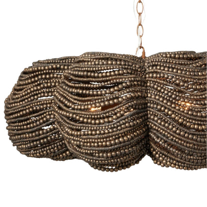 32-Inch Bronze or White Chandelier