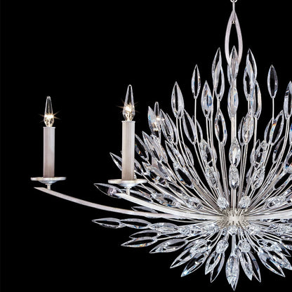 48-Inch Crystal Lily Bud Chandelier