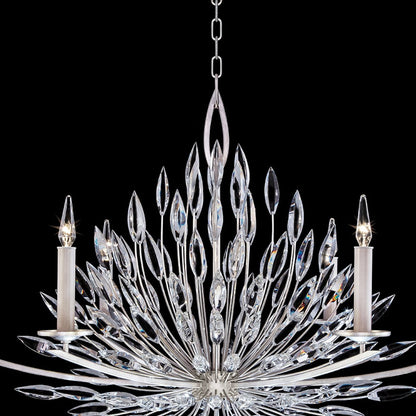 48-Inch Crystal Lily Bud Chandelier