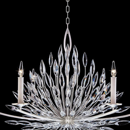 48-Inch Crystal Lily Bud Chandelier