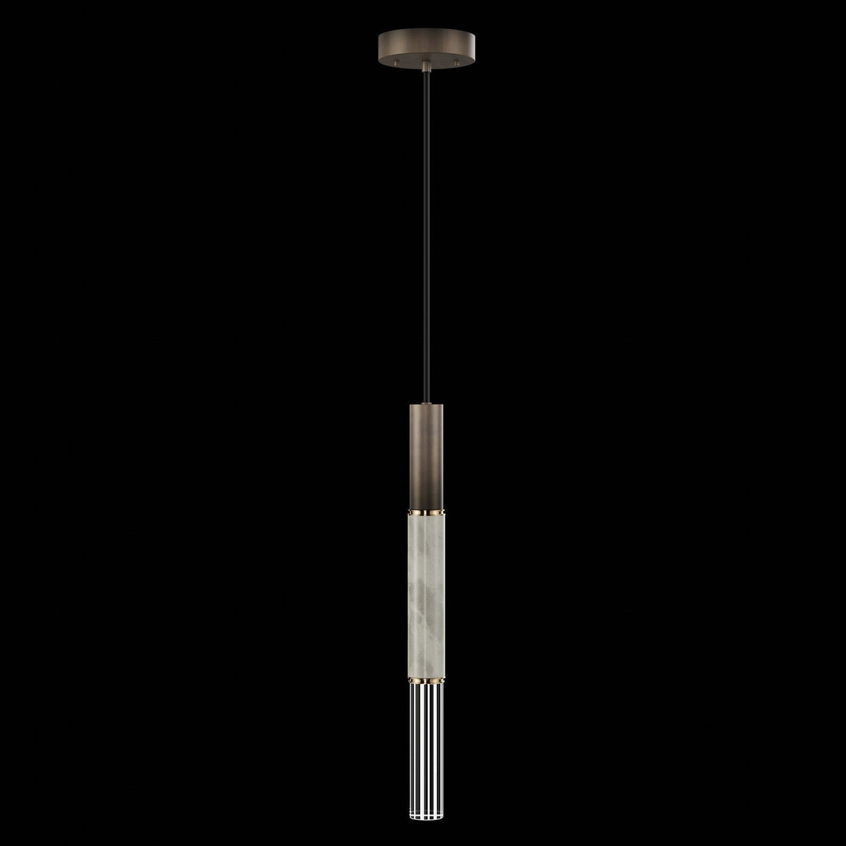 6.5-Inch Parchment Glass LED Pendant Light