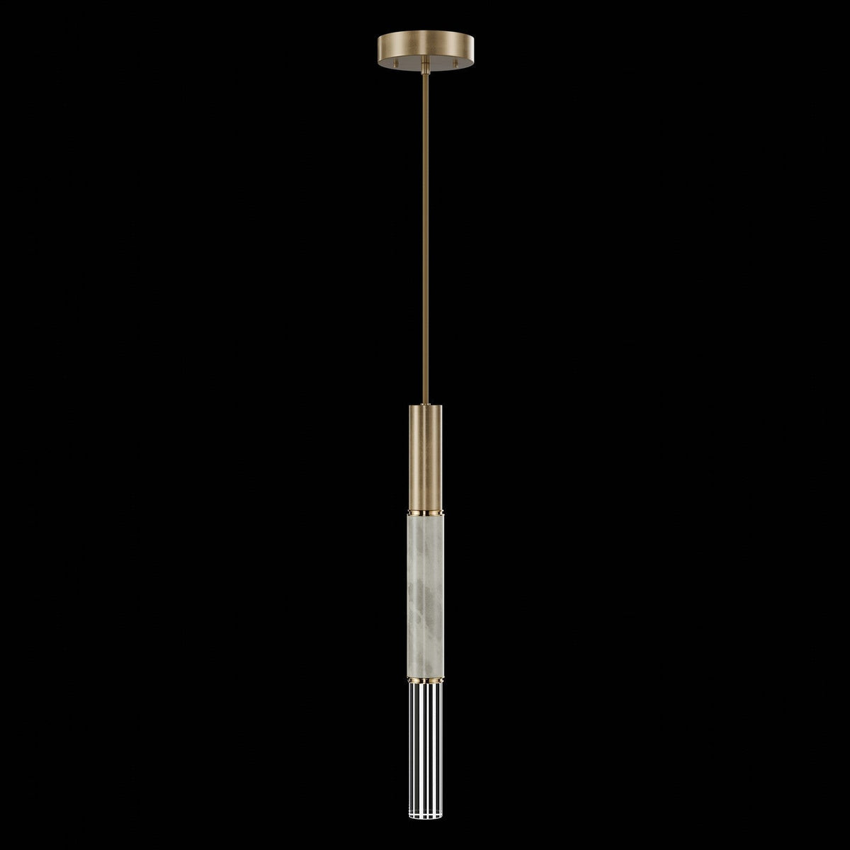 6.5-Inch Parchment Glass LED Pendant Light