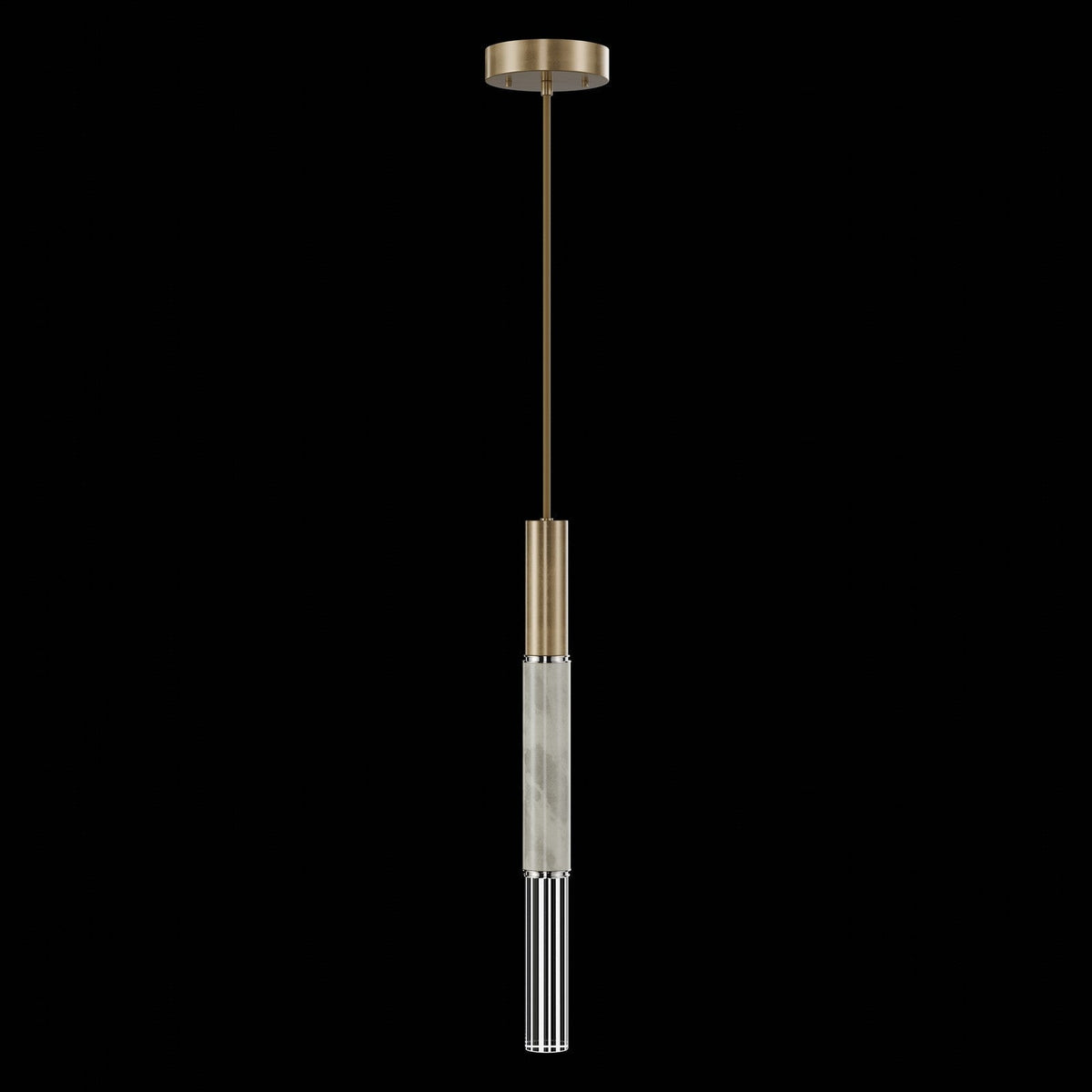 6.5-Inch Parchment Glass LED Pendant Light