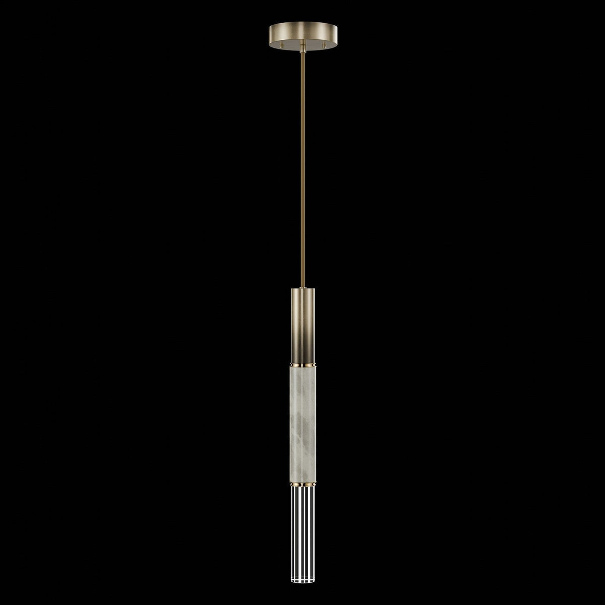 6.5-Inch Parchment Glass LED Pendant Light