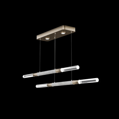 71-Inch Dual-Control Linear LED Pendant Light
