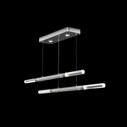 71-Inch Dual-Control Linear LED Pendant Light