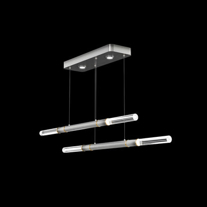 71-Inch Dual-Control Linear LED Pendant Light