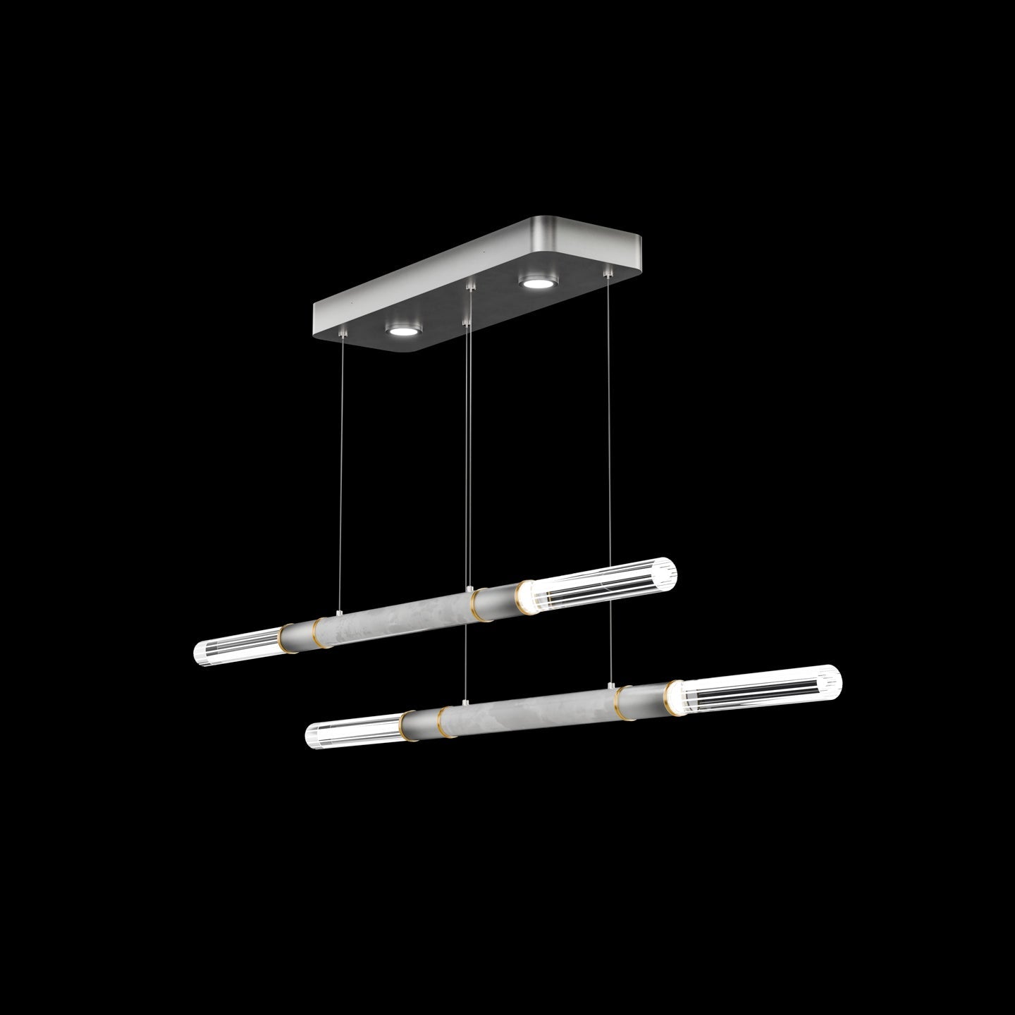 71-Inch Dual-Control Linear LED Pendant Light