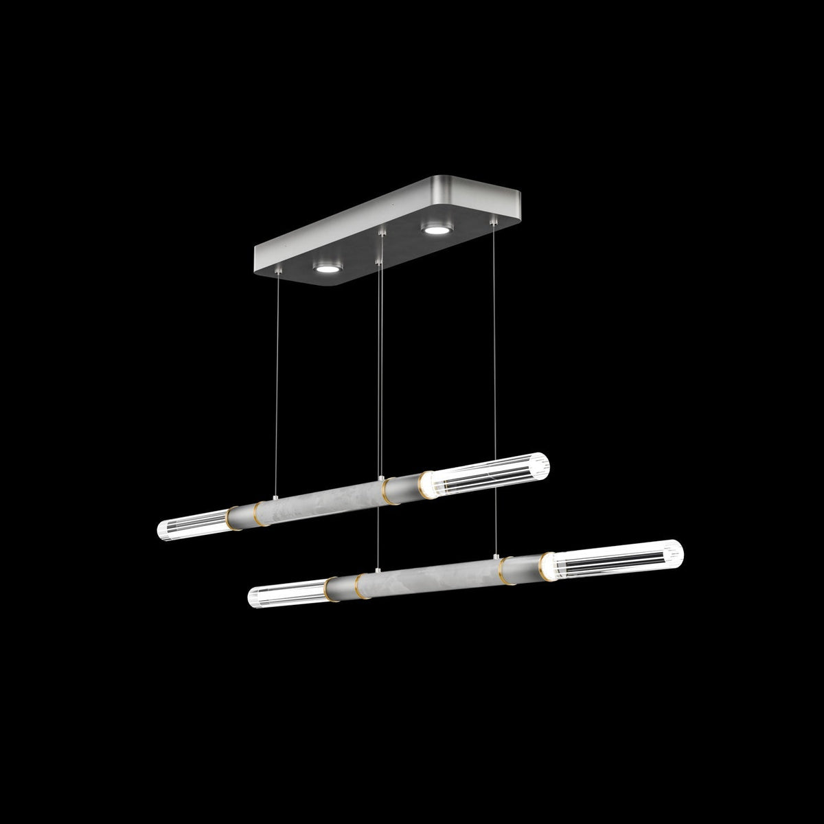 71-Inch Dual-Control Linear LED Pendant Light