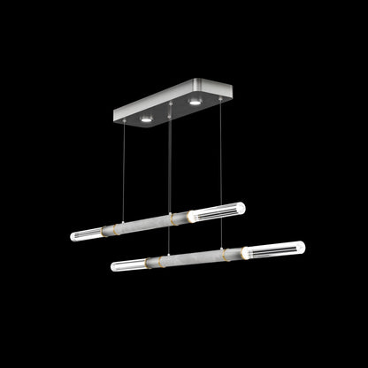 71-Inch Dual-Control Linear LED Pendant Light