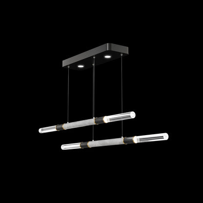 71-Inch Dual-Control Linear LED Pendant Light