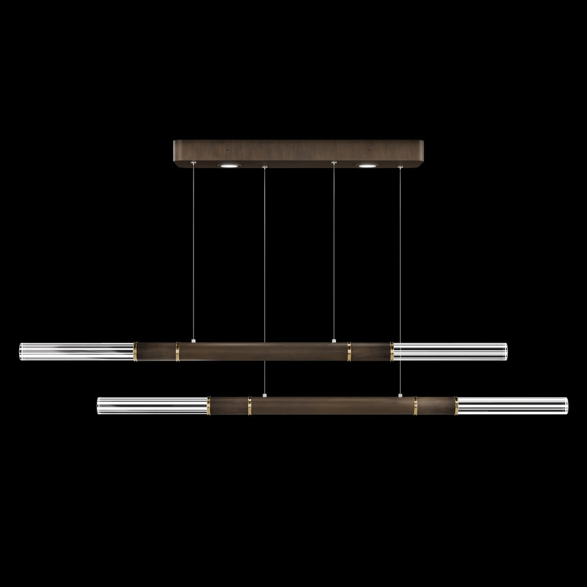 71-Inch Dual-Control Linear LED Pendant Light