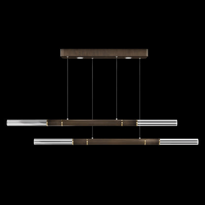 71-Inch Dual-Control Linear LED Pendant Light