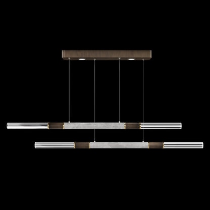 71-Inch Dual-Control Linear LED Pendant Light