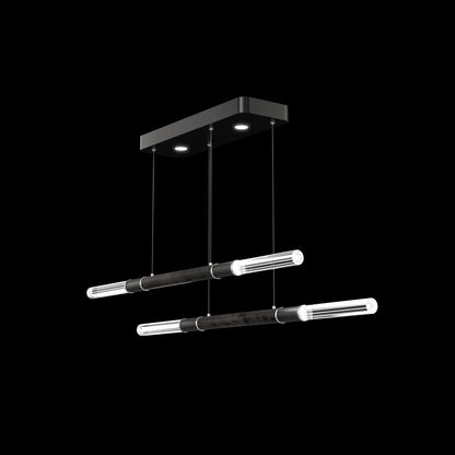 71-Inch Dual-Control Linear LED Pendant Light