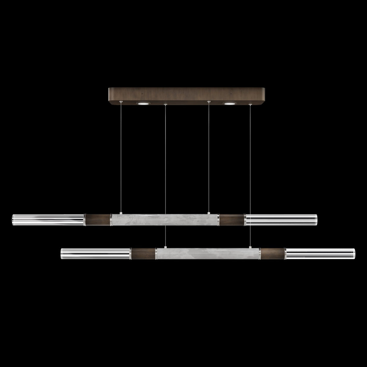 71-Inch Dual-Control Linear LED Pendant Light