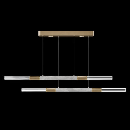 71-Inch Dual-Control Linear LED Pendant Light