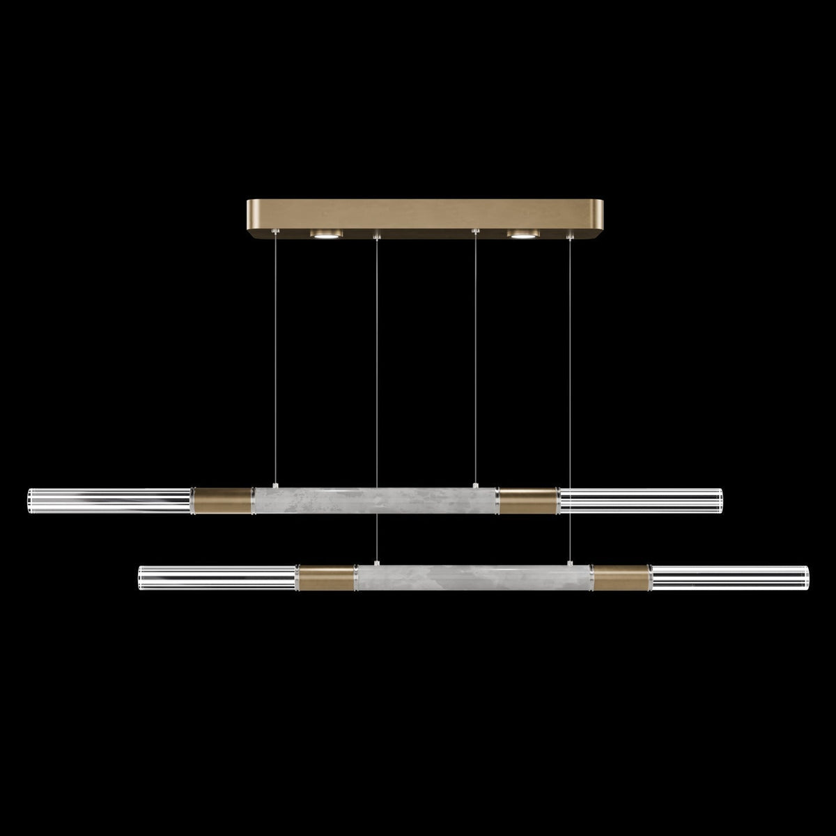 71-Inch Dual-Control Linear LED Pendant Light