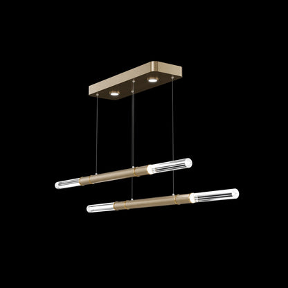 71-Inch Dual-Control Linear LED Pendant Light
