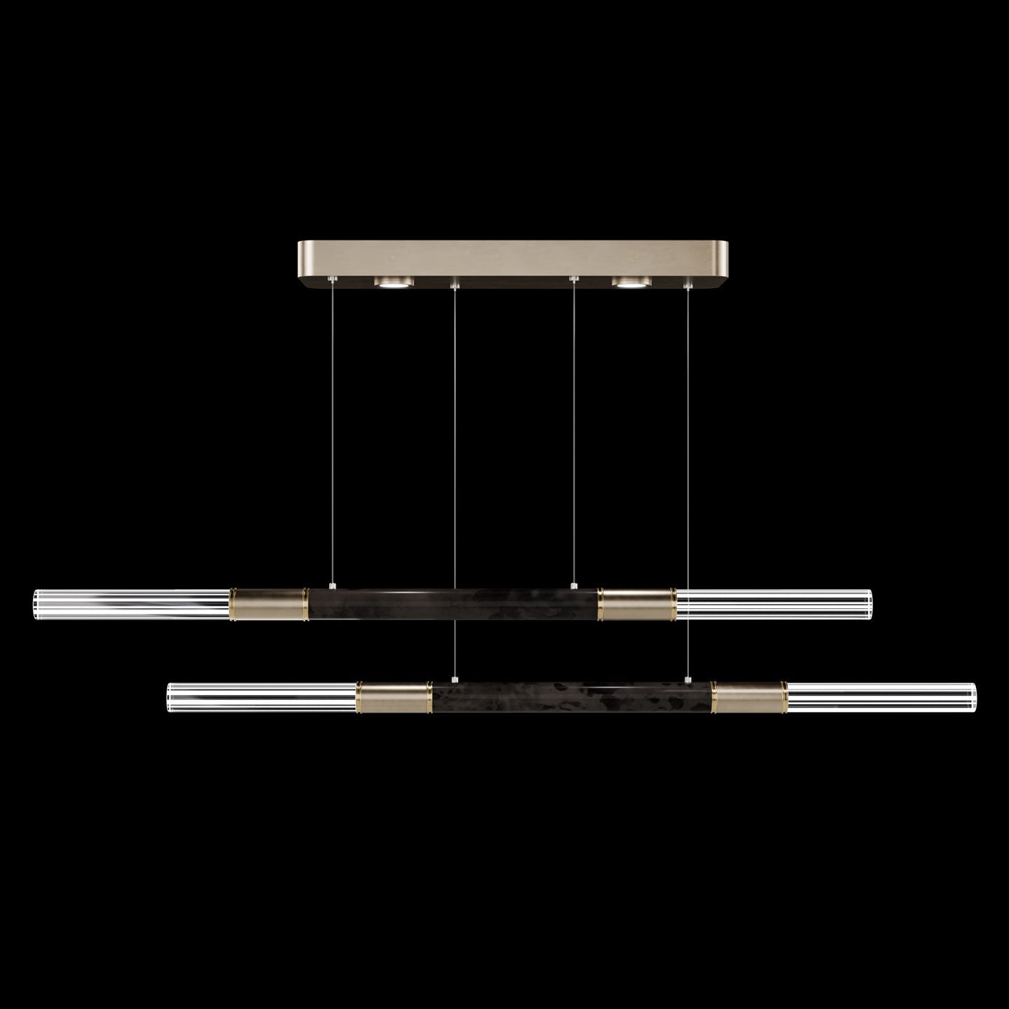 71-Inch Dual-Control Linear LED Pendant Light