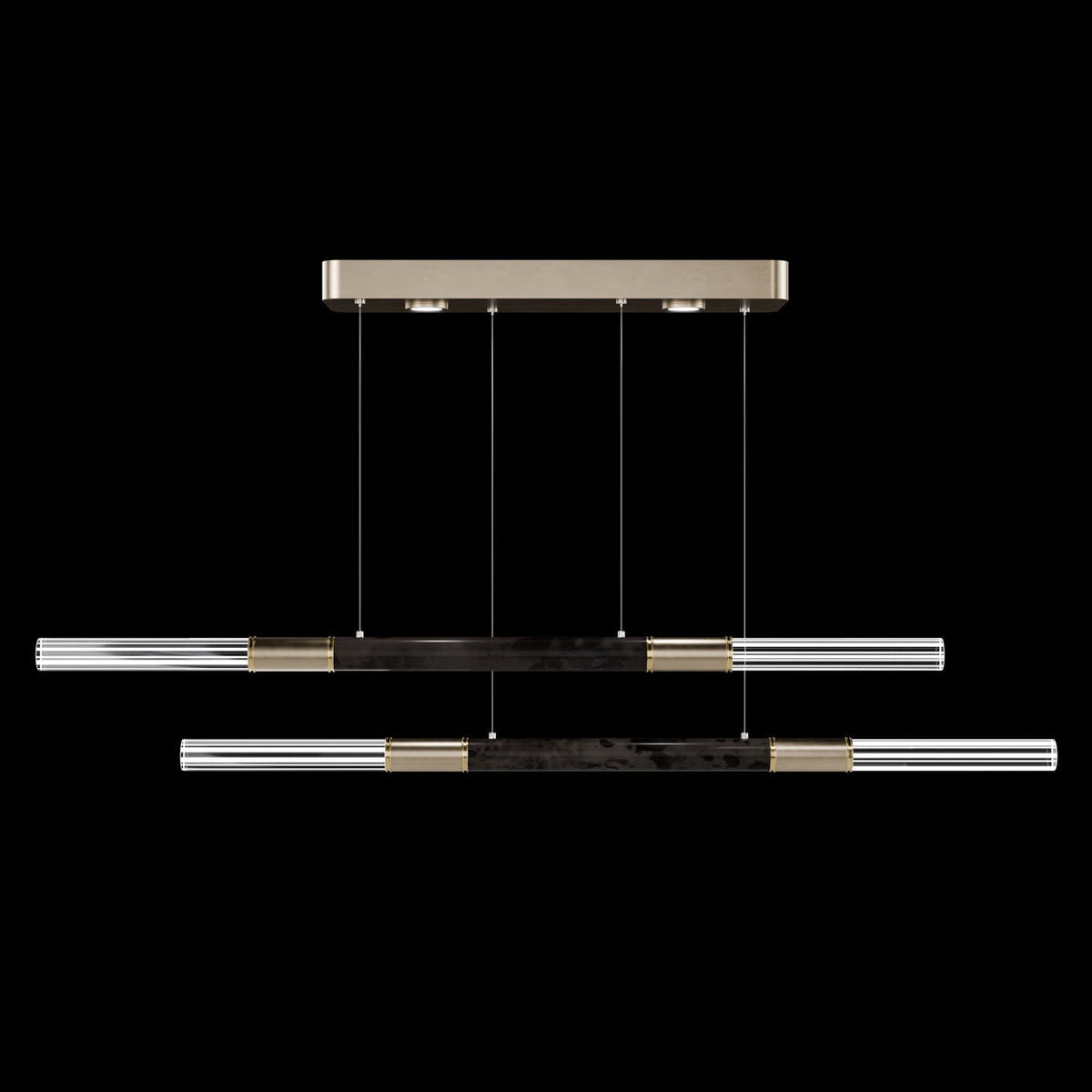 71-Inch Dual-Control Linear LED Pendant Light