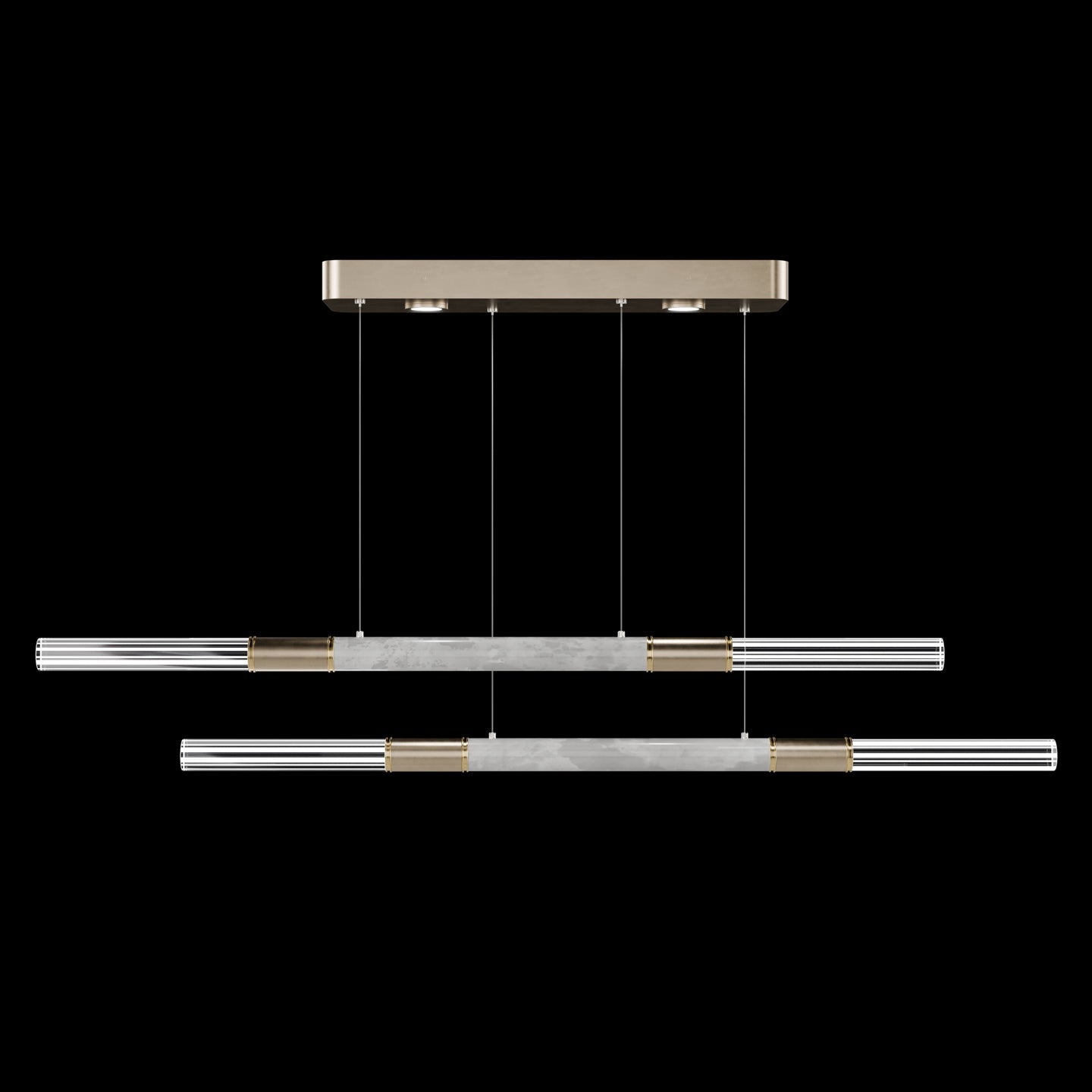71-Inch Dual-Control Linear LED Pendant Light