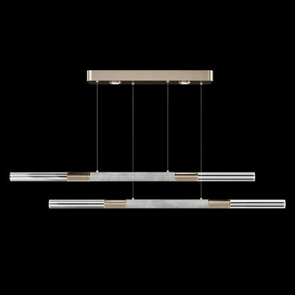 71-Inch Dual-Control Linear LED Pendant Light
