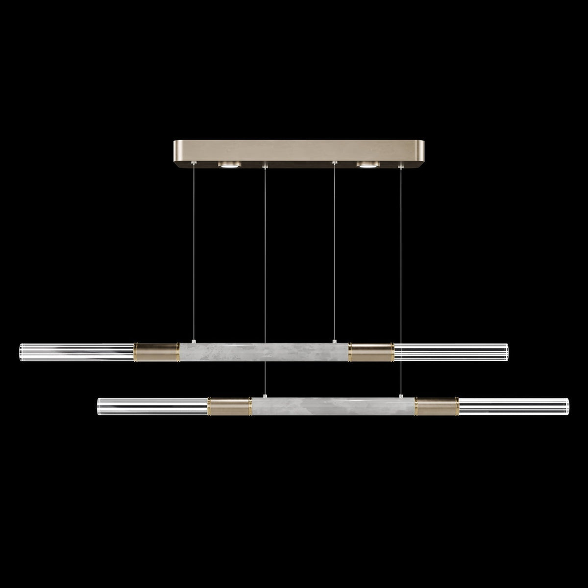 71-Inch Dual-Control Linear LED Pendant Light