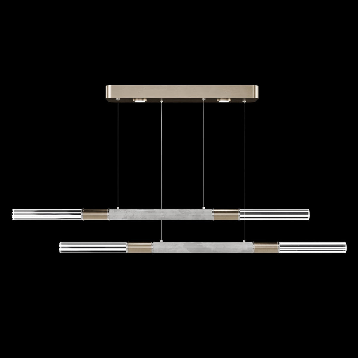 71-Inch Dual-Control Linear LED Pendant Light
