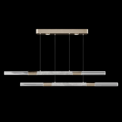 71-Inch Dual-Control Linear LED Pendant Light