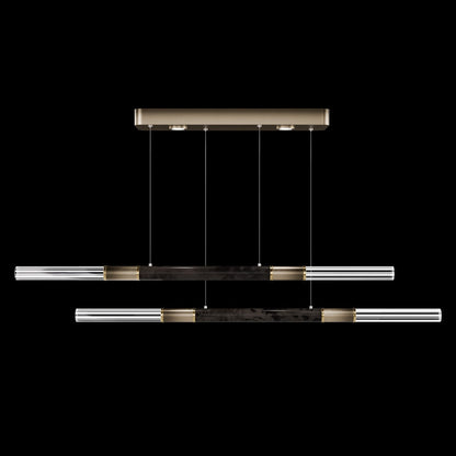 71-Inch Dual-Control Linear LED Pendant Light