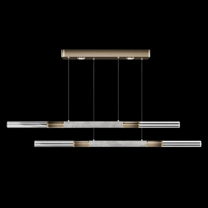 71-Inch Dual-Control Linear LED Pendant Light