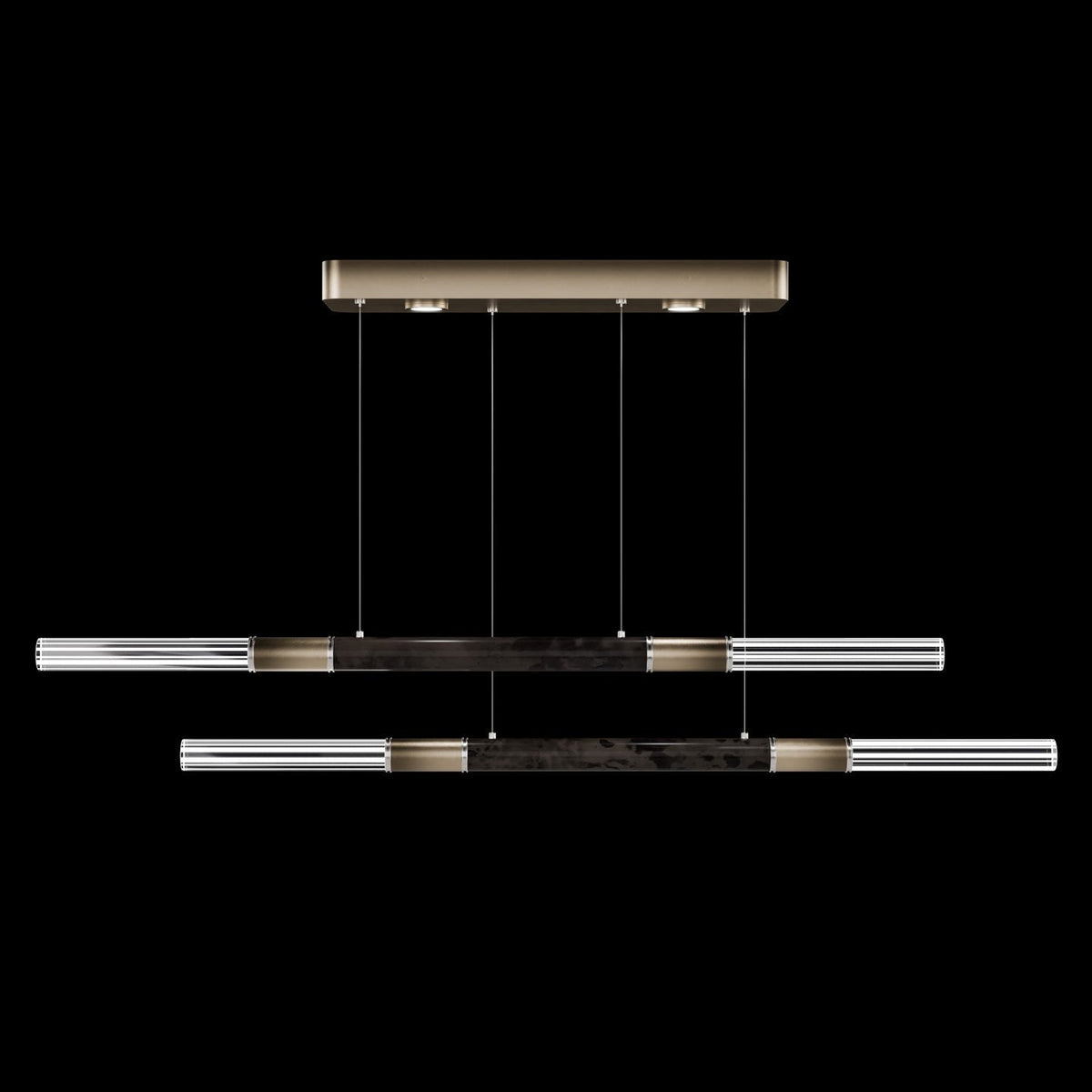 71-Inch Dual-Control Linear LED Pendant Light