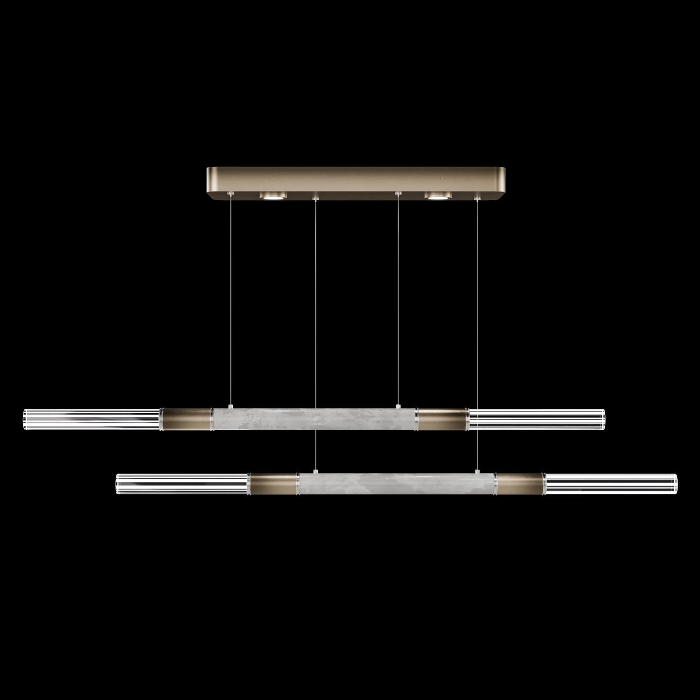 71-Inch Dual-Control Linear LED Pendant Light