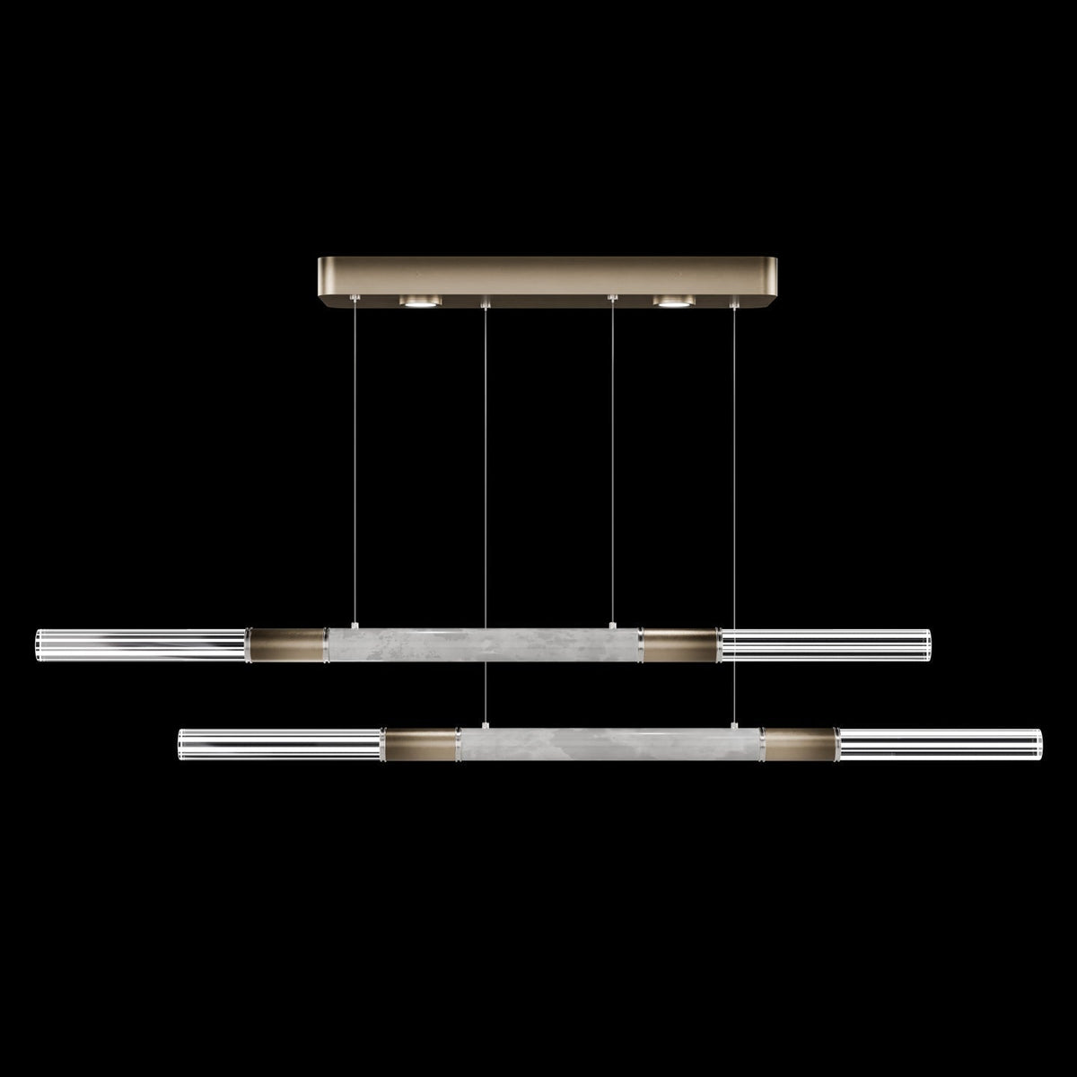 71-Inch Dual-Control Linear LED Pendant Light