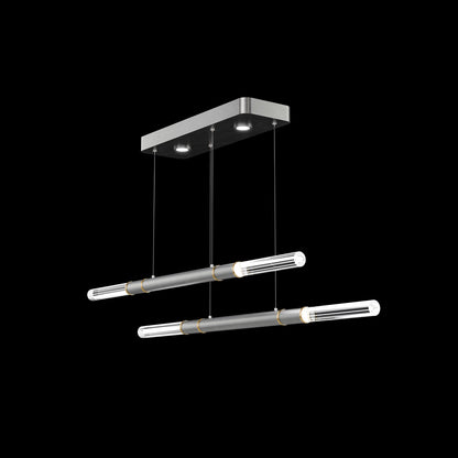 71-Inch Dual-Control Linear LED Pendant Light