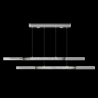 71-Inch Dual-Control Linear LED Pendant Light