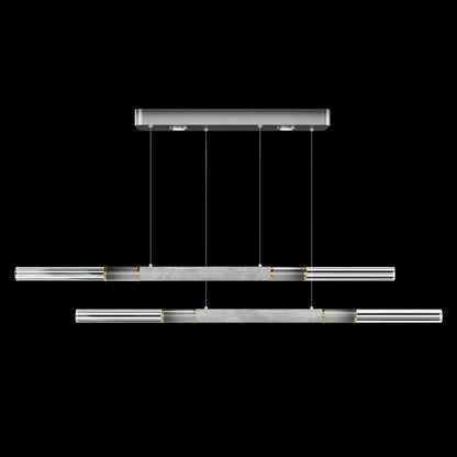 71-Inch Dual-Control Linear LED Pendant Light