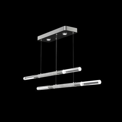 71-Inch Dual-Control Linear LED Pendant Light
