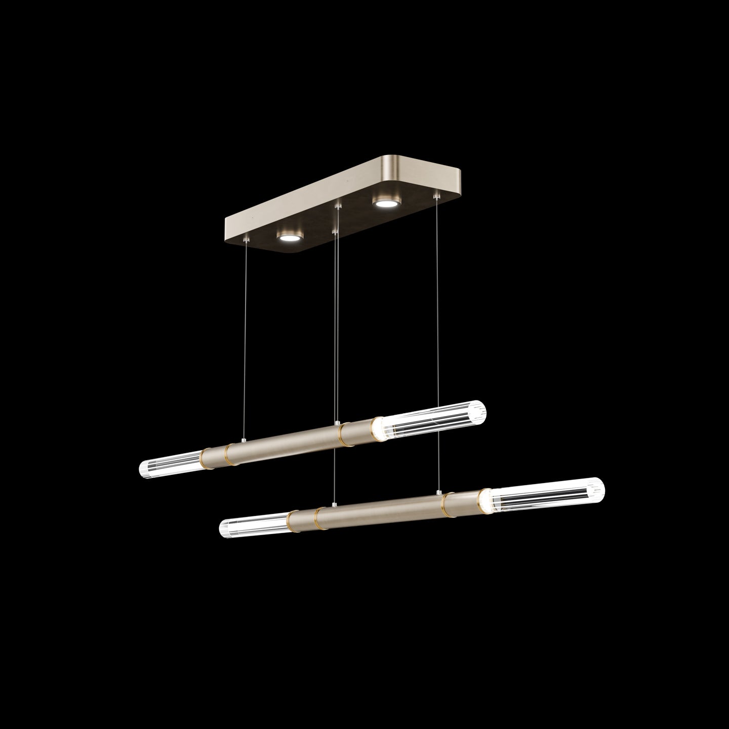 71-Inch Dual-Control Linear LED Pendant Light