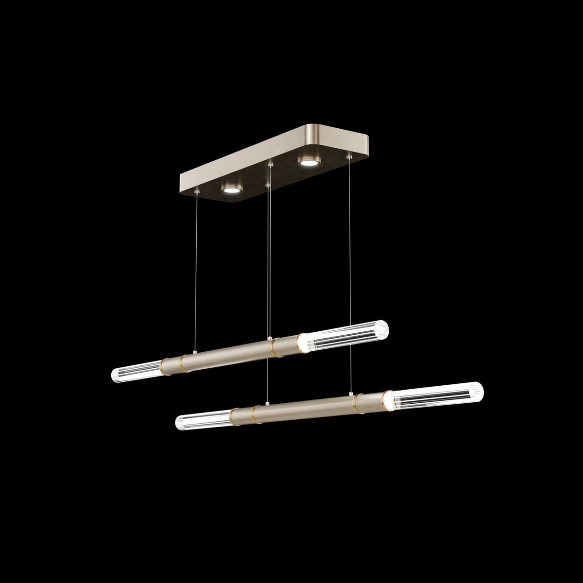 71-Inch Dual-Control Linear LED Pendant Light