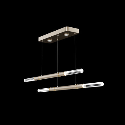 71-Inch Dual-Control Linear LED Pendant Light