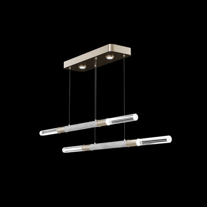 71-Inch Dual-Control Linear LED Pendant Light