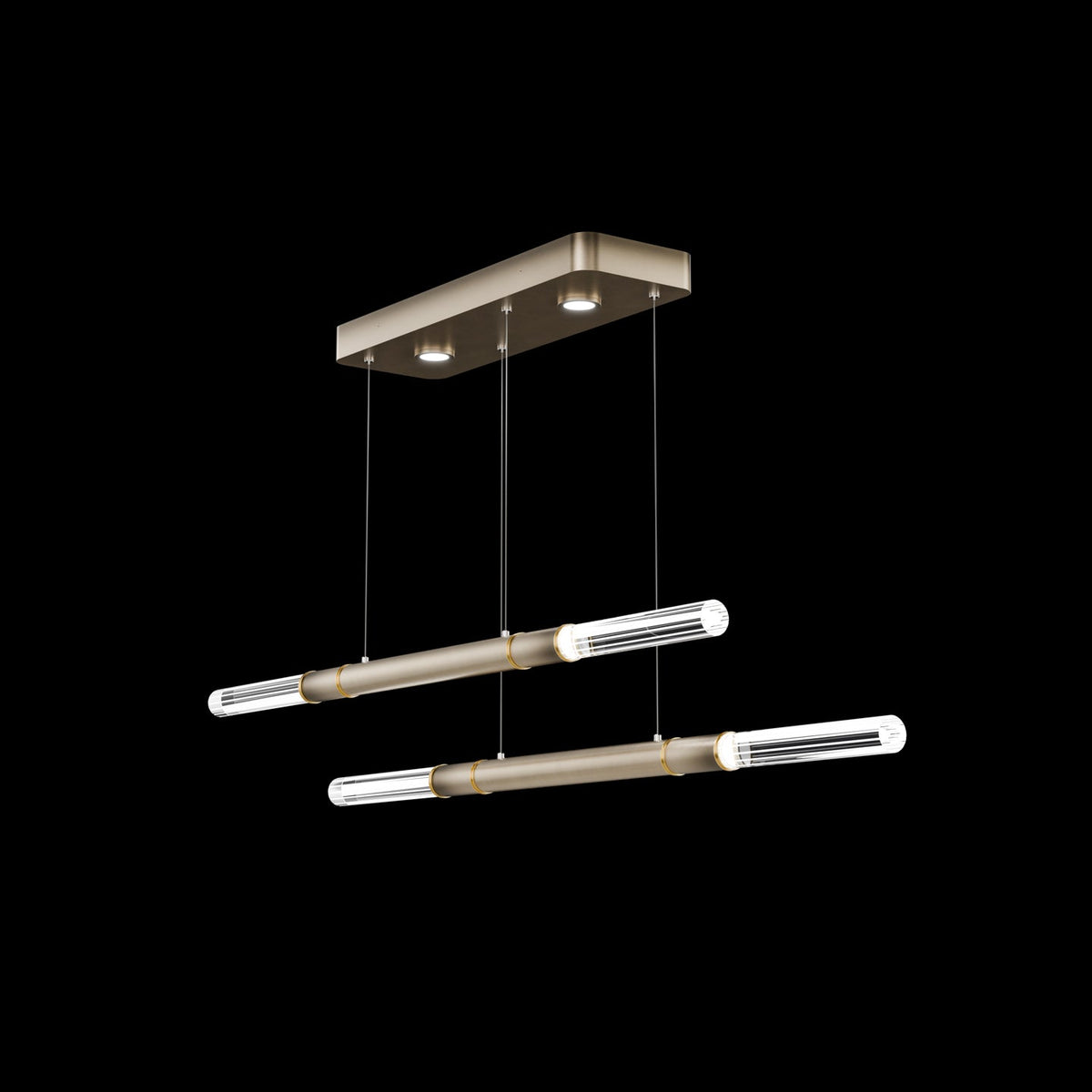 71-Inch Dual-Control Linear LED Pendant Light